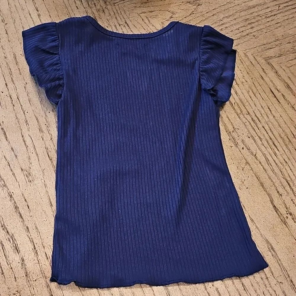 Navy Ribbed T Shirt Size 3 Epic Threads - Picture 6 of 7